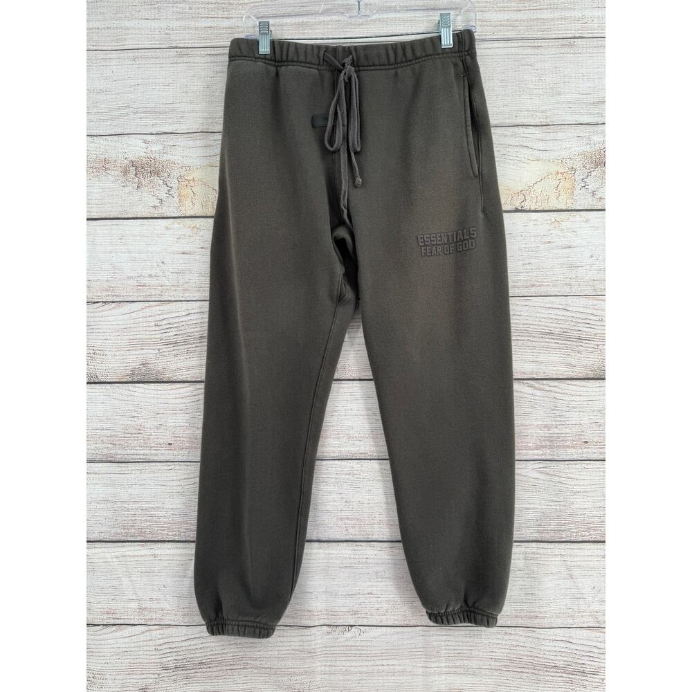 Esentials Fear of God‎ Jogger Sweatpants Adult Size Small Gray Brown Drawstring